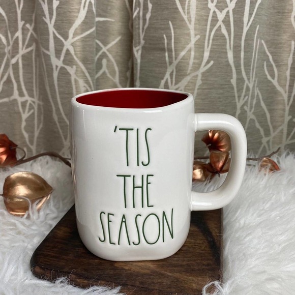 Rae Dunn FARMHOUSE HOME DECOR CERAMIC TIS SEASON CHRISTMAS KITCHEN XMAS HOLIDAY - Picture 1 of 6